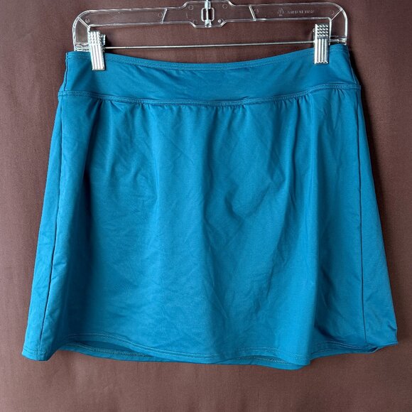 Lands' End Women's 4-14, 2-10 LONG UPF 50 Swim Skirt Swim Bottoms Baltic Teal  P - Picture 1 of 5
